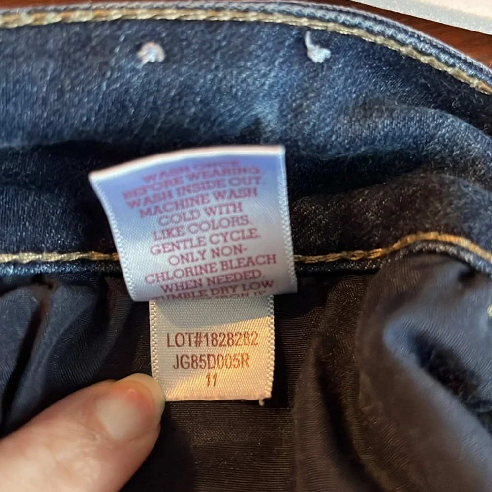 SO Shorts Jeans Denim Cuffed Stretch Juniors 11 Large - Picture 7 of 10